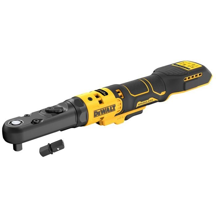 Clé à cliquet DEWALT XR 18V Brushless Têtes interchangeables 14' 38' et porte embout hexagonal 14' DCF510N XJ - vue 2