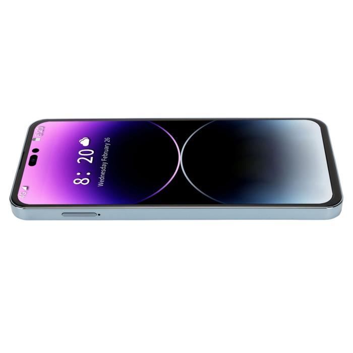 CHE Smartphone 4G I14 ProMax 6.7 pouces écran perforé, 4 Go RAM 128 Go