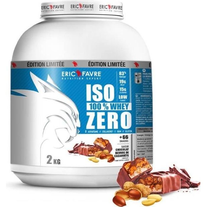 Eric Favre - Iso Zero 100% Whey Protéine - Proteines - Choco peanut butter - 500g