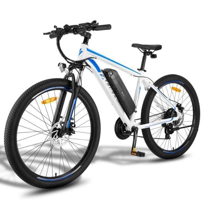 velo electrique Fafrees F28 MT - Autonomie 65km - SHIMANO 21 vitesses - amortisseur avant - 27,5 pouces - Batterie 36V14.5Ah- bleu