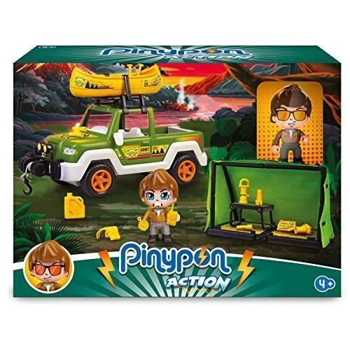 Pinypon Action - Pick-up de sauvetage avec canoë et accessoires 1 figurine (4-8 ans)
