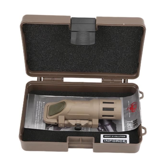 Lampe Tactique Ultralumière Pour Airsoft, Style MOD PLH Courte - Montage Sur Arme Scout Light, Idéale Pour Le Tir Et Les Missions Tactiques