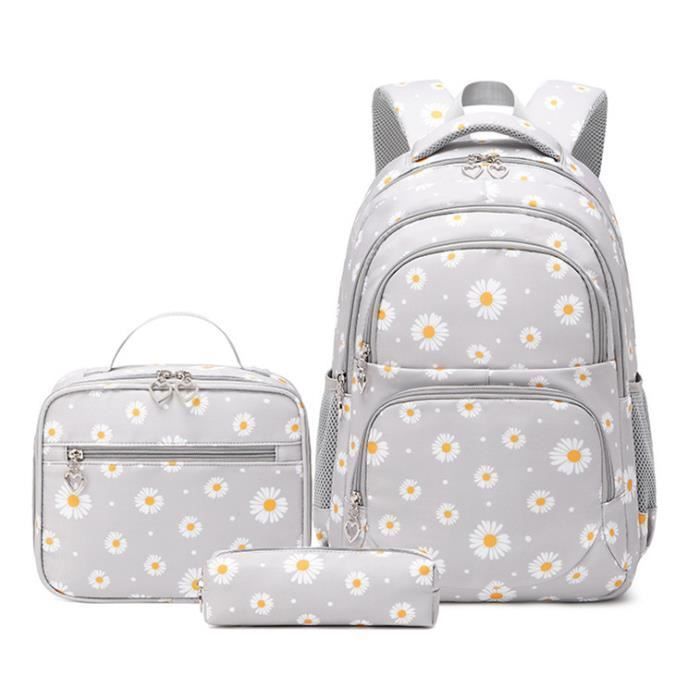 Cartable Fille Primaire Sac Dos College Enfants Ados Marguerite