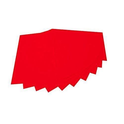 Folia 520420 - COMMUTATEUR KVM -Feutre de bricolage, 20x 30cm, 10feuilles, rouge
