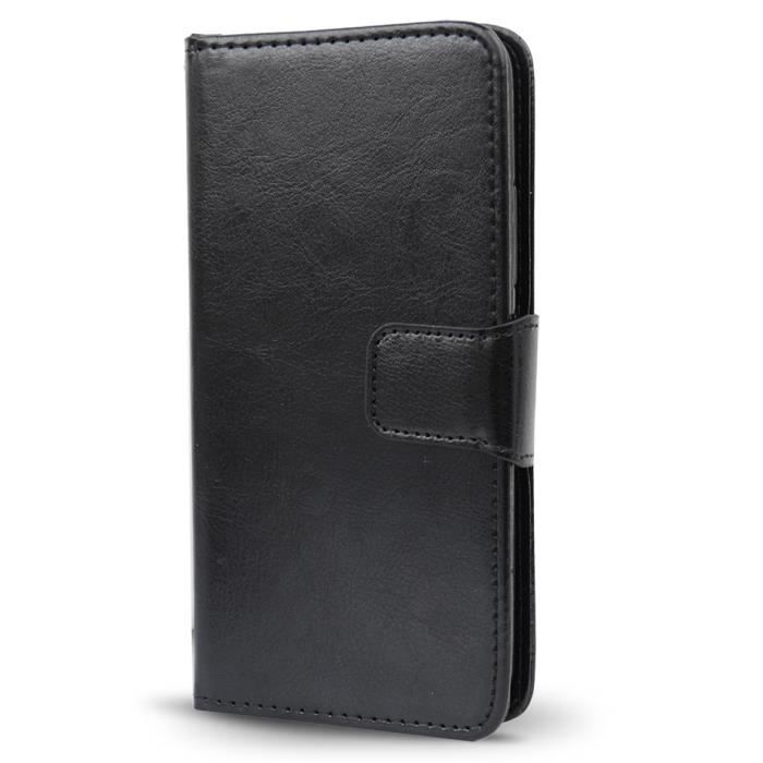 Étui Portefeuille Pour Asus ZenFone Max Pro (M1) - Housse Protection Rouge Avec 3 Fentes Cartes - Neuf