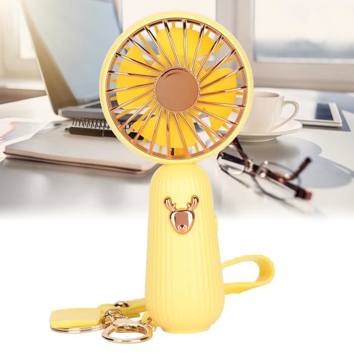 Mini Ventilateur USB 2-en-1 Rotatif à 360° - Alimenté Par Téléphone - Lot De 2 - TPE Souple Et Sûr - 13