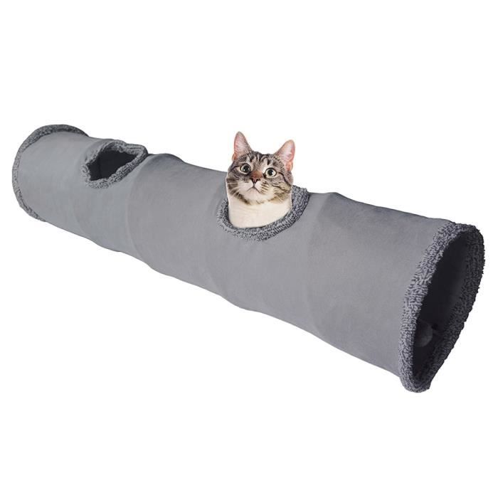 Meilleurs prix pour Tunnel Pliable Pour Chat, Tunnel De Jeu En Daim Durable Avec Balle Et Trou, Pour Chatons, Chiots Et Petits Animaux De Compagnie