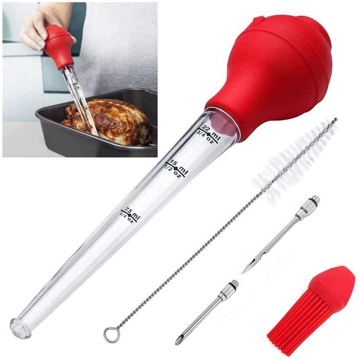 Poire A Jus Cuisine, Pipette Cuisine Avec Brosse De Nettoyage