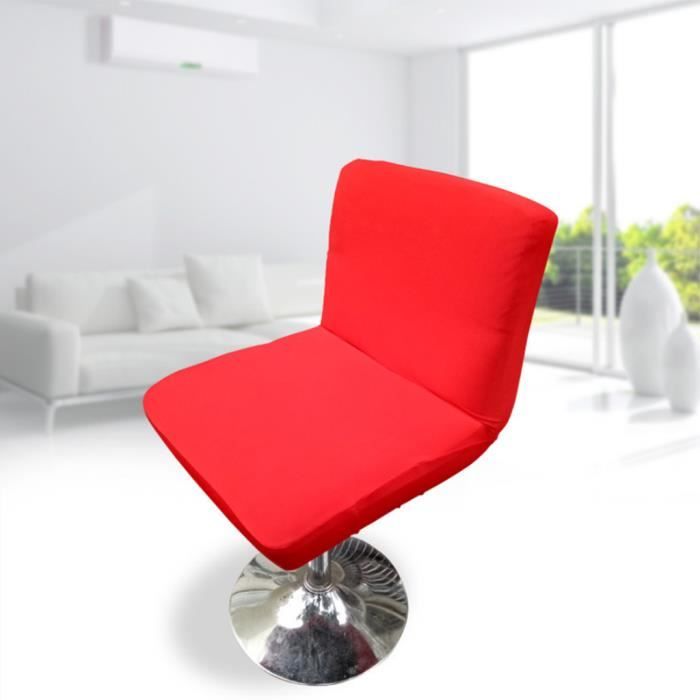 Housse de chaise - MAGIDEAL - 3 pièces - Rouge - Extensible - Lavable en machine