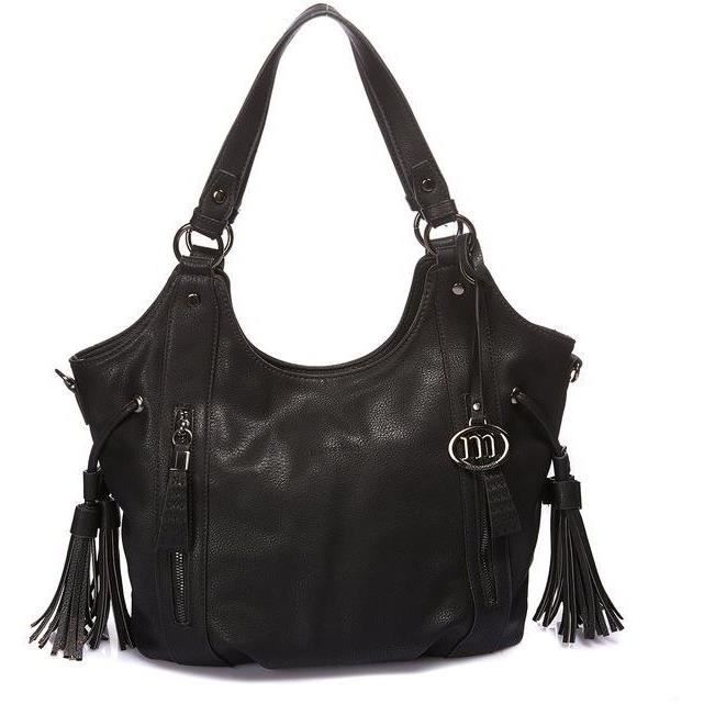 MANOUKIAN Sac ?� Main Josh Noir Femme - Cdiscount Bagagerie - Maroquinerie