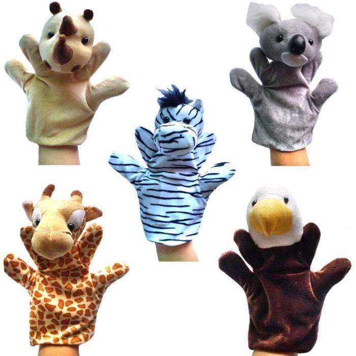 Lot De 10 Marionnettes à Doigts En Peluche – Animaux Mignons – Jeu éducatif Et Divertissant – Dès 3 Ans