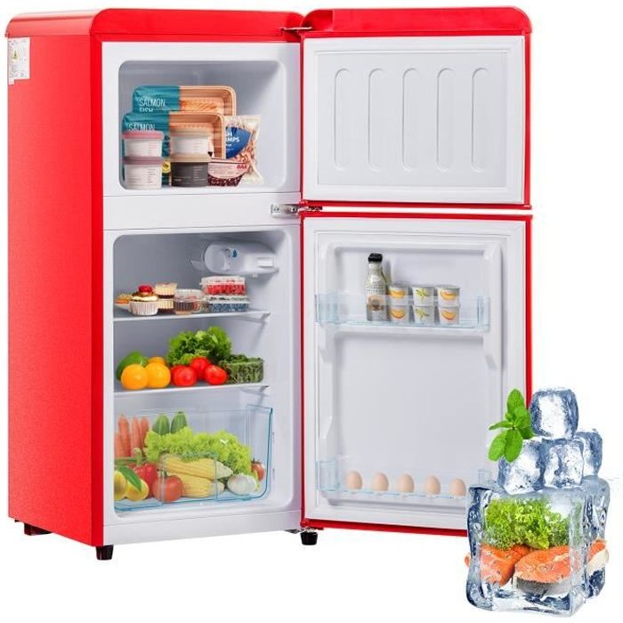 Réfrigérateur-Congélateur 2 portes - Blanc 88L - RFDP96A+