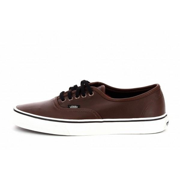 vans cuir marron