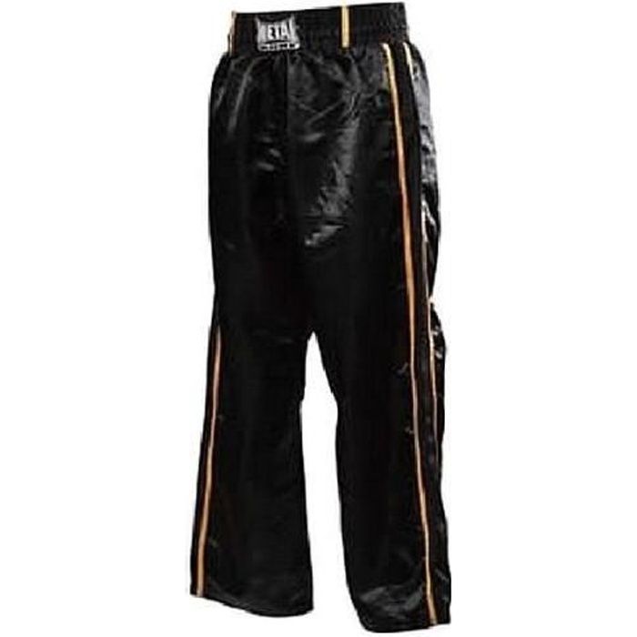 PANTALON FULL CONTACT 2 BANDES NOIR GOLD MB55