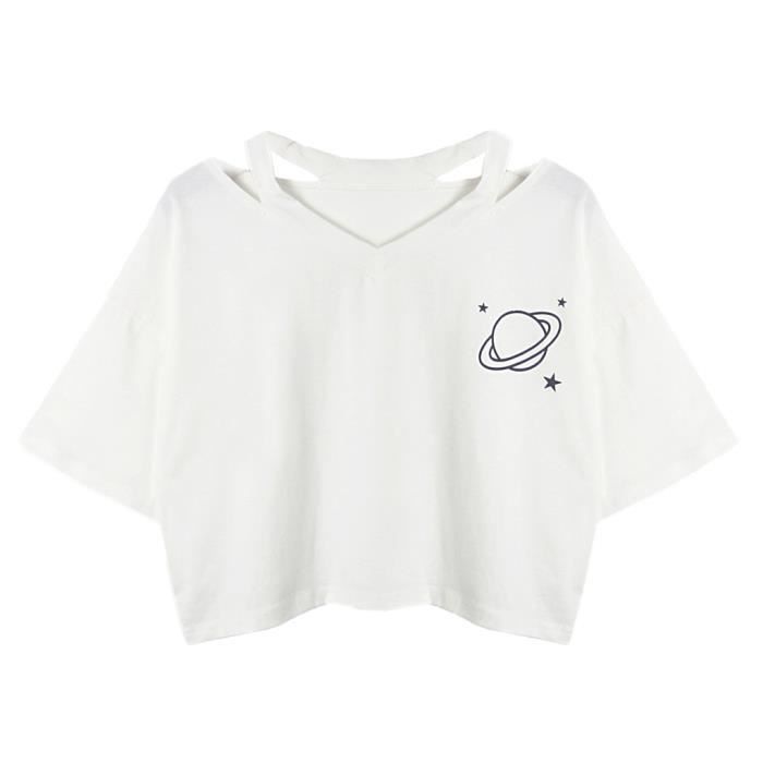 Tunique/Crop Top The Kooples - Taille XS - Blanc - Occasion Très Bon état - Indispensable