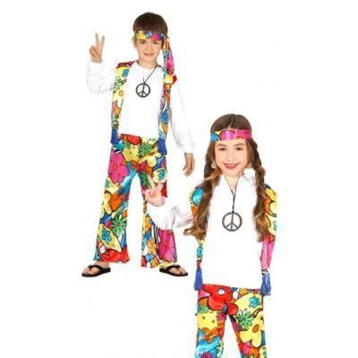Deguisement Hippie Seventies Enfant 10 12 Ans Cdiscount Jeux Jouets