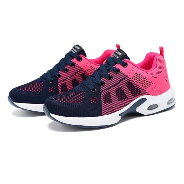 Baskets Femme - MOBIGARLAN - Chaussures de Sport femme - Bleu - Synthétique - Plat