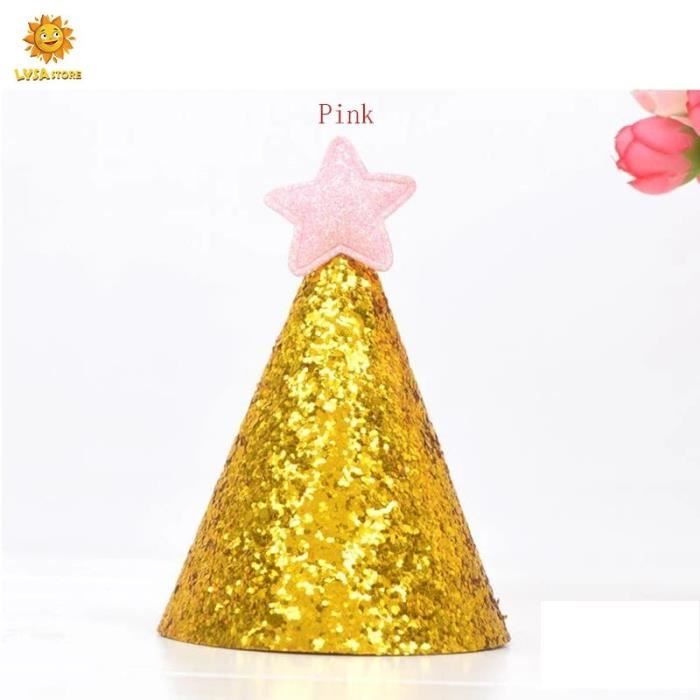 Chapeau D'Anniversaire Velouté Avec Étoile Strass Et Baguette Magique - Accessoire Fête Cosplay Filles Chapeau Anniversaire Fille Velouté Chapeau D'Anniversaire Velouté Avec Étoile Strass Et Baguette Magique - Accessoire Fête Cosplay Filles Chapeau Anniversaire Fille Velouté