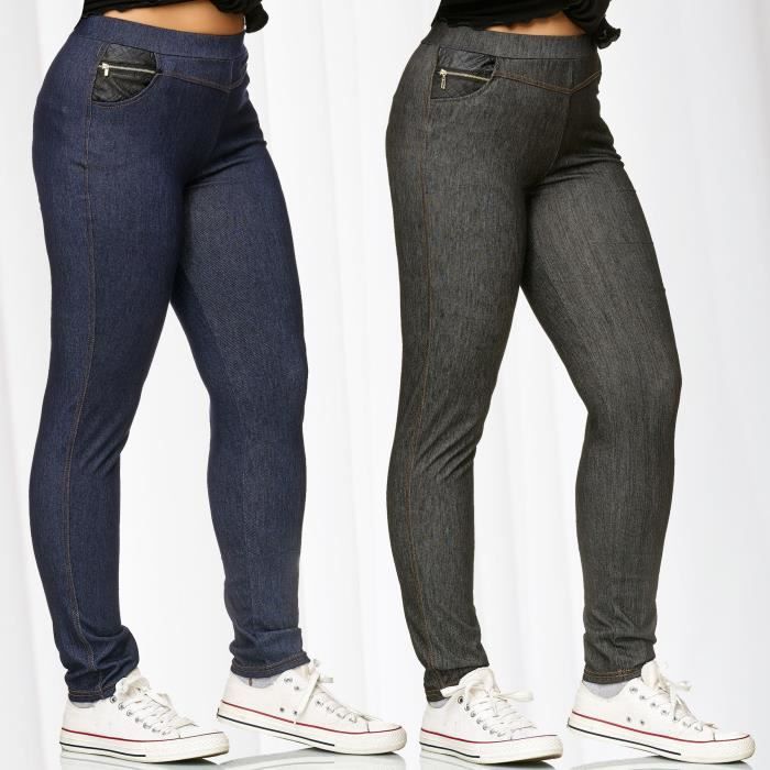 Leggings femme façon jeans livraison gratuite