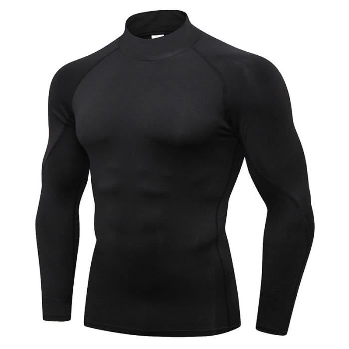 T-Shirt de Compression Homme Haut T-Shirt Manches Longues Sports Séchage  Rapide Baselayer Gris Gris - Cdiscount Sport