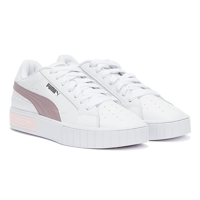 puma cali blanche et rose