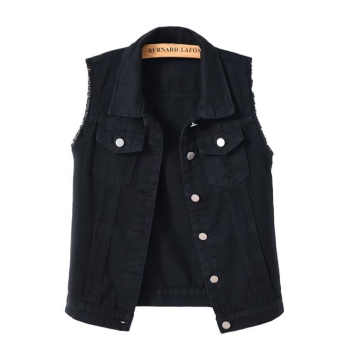 Veste en on sale jean ajustee femme
