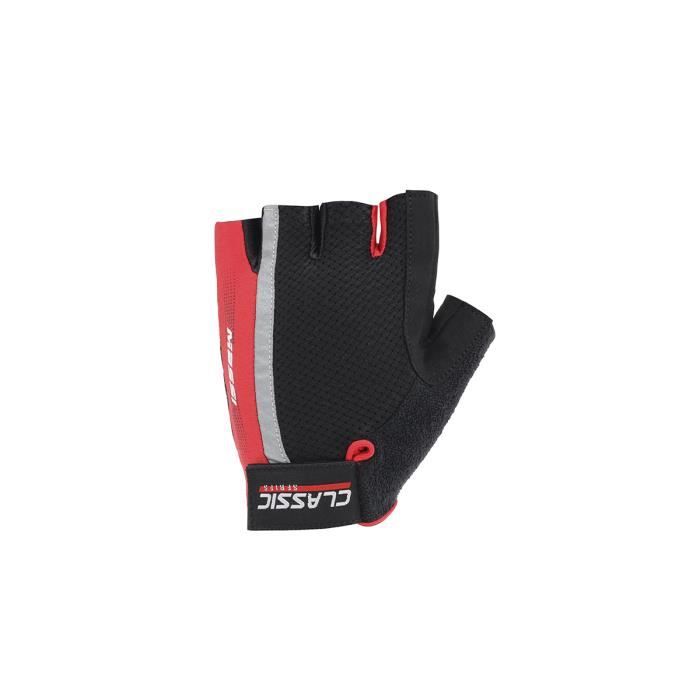 Mitaines Massi Classic - Gants de cyclisme pour homme - Noir/Rouge - Taille XL