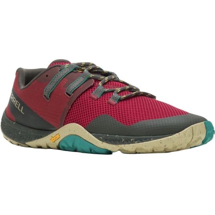 Chaussures Trail - MERRELL - Trail Glove 6 - Bordeaux - Homme/Adulte - Respirant Chaussures Trail - MERRELL - Trail Glove 6 - Bordeaux - Homme/Adulte - Respirant