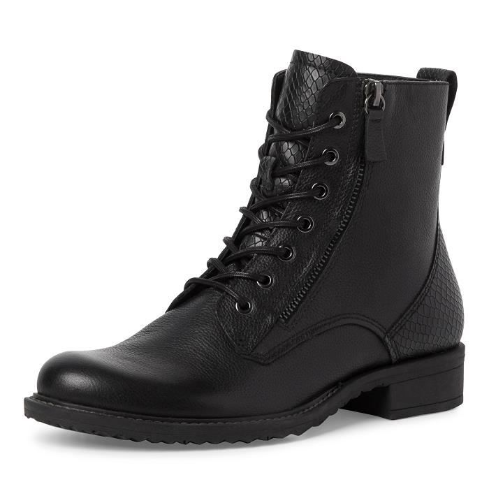 Bottines Femme Tamaris Touch It 1 25211 27 Cuir Noir