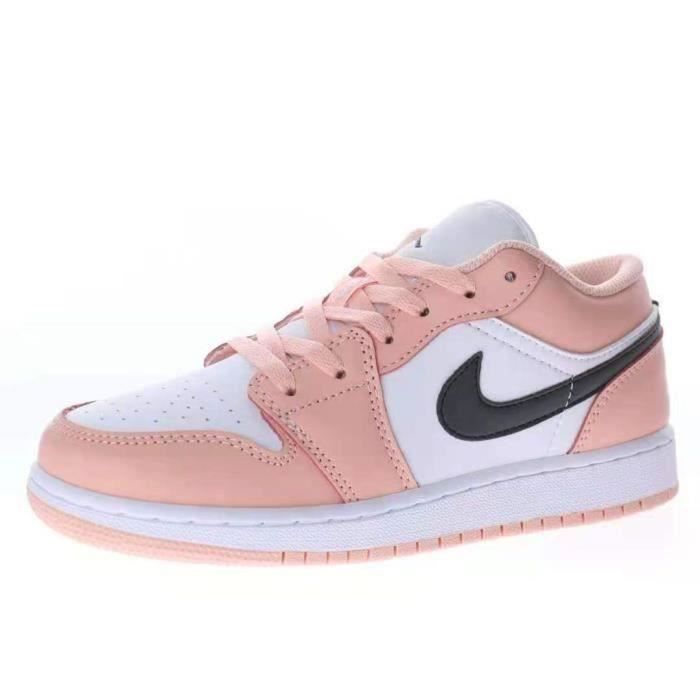 basket jordan femme noir et rose