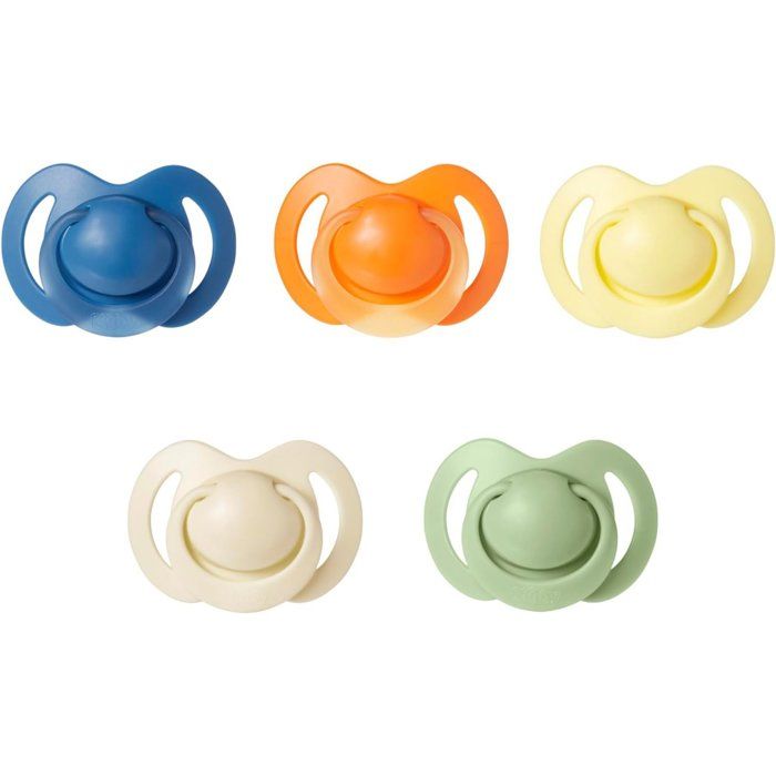 Lot de 5 sucettes orthodontiques NUBY Silicone 18 Multicolores - vue 2