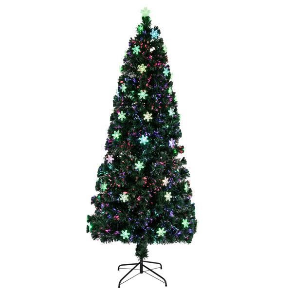 OEMG 6FT180cm Sapin de Noël Artificiel en Fibre optique 230 Branches