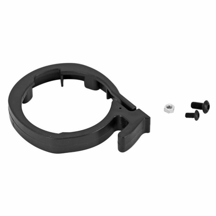 EWheel Ongle/languette de fermeture renforcée pour trottinette Xiaomi M365, 1S, Essential, Pro et Pro2. Charnière renforcée. Crochet de pliage. 3 couleurs : rouge, noir et argenté. Avec broche. (Noir EWheel Ongle/languette de fermeture renforcée pour trottinette Xiaomi M365, 1S, Essential, Pro et Pro2. Charnière renforcée. Crochet de pliage. 3 couleurs : rouge, noir et argenté. Avec broche. (Noir