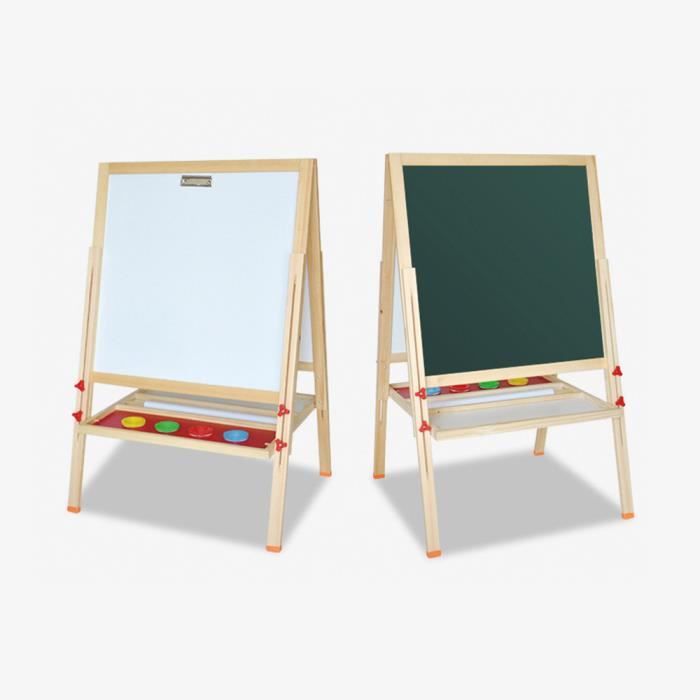 GIANTEX Chevalet pour Enfants 3+ Ans, Tableau Magnétique Double Face