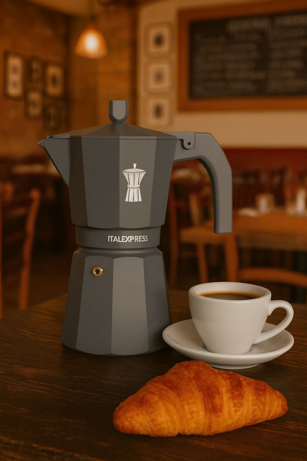 Cafetiere+italienne+-+PEZZETTI+-+ITALEXPRESS+-+Aluminium+-+6+tasses+-+Bleu