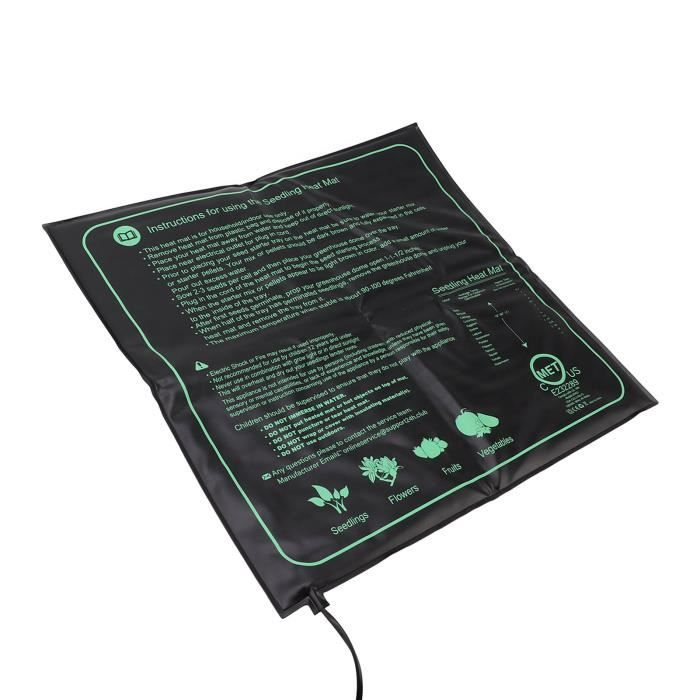 Tapis Chauffant USB Pour Plantes Et Reptiles - Réglable 45-50°C, Imperméable PVC - Tailles R Et B