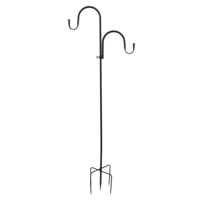 Mangeoire à oiseaux de 233,7 cm avec déflecteur d'écureuil et crochet de suspension – Support Mangeoire à oiseaux de 233,7 cm avec déflecteur d'écureuil et crochet de suspension – Support