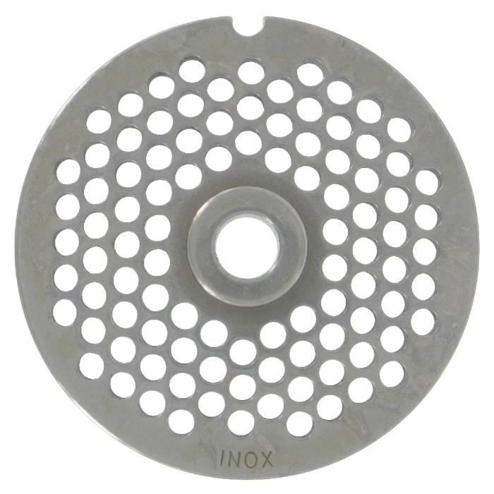 Grille Pour Hachoir à Viande Reber N°32 | Trou 4,5 Mm | Acier C55 | Diamètre 100 Mm
