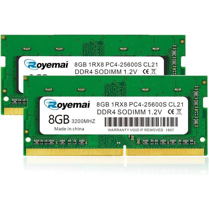 A-Tech 16GB (2x8GB) DDR4 3200 MHz UDIMM PC4-25600 (PC4-3200AA) CL22 DIMM Non-ECC Desktop RAM Memory Modules at