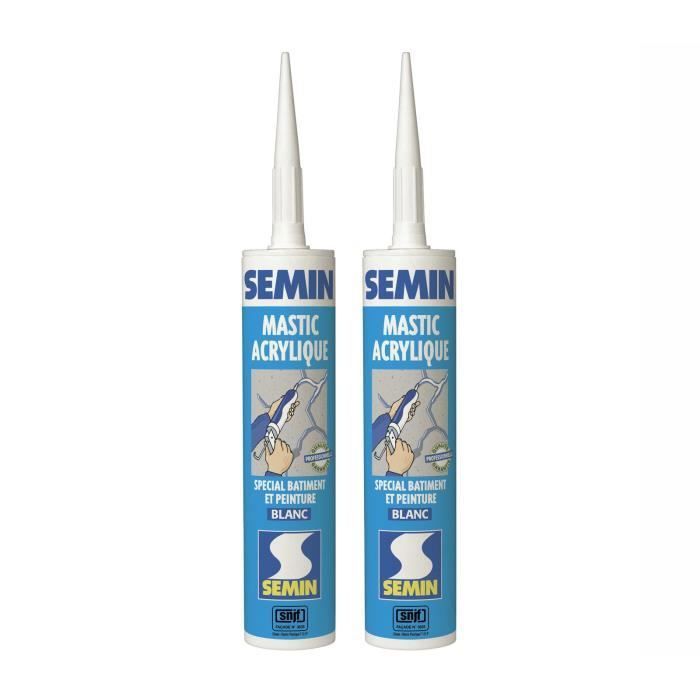 Parasilico 0300002N703466 Paracryl SNJF Mastic Acrylique 310 Ml Blanc