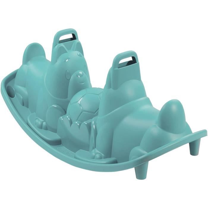 Bascule Chien 3 places - SMOBY - Bleu - Ergonomique - Anti-UV