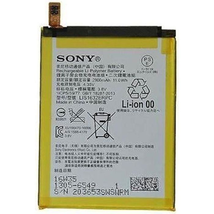 LIS1632ERPC Batterie Origine Sony Xperia XZ