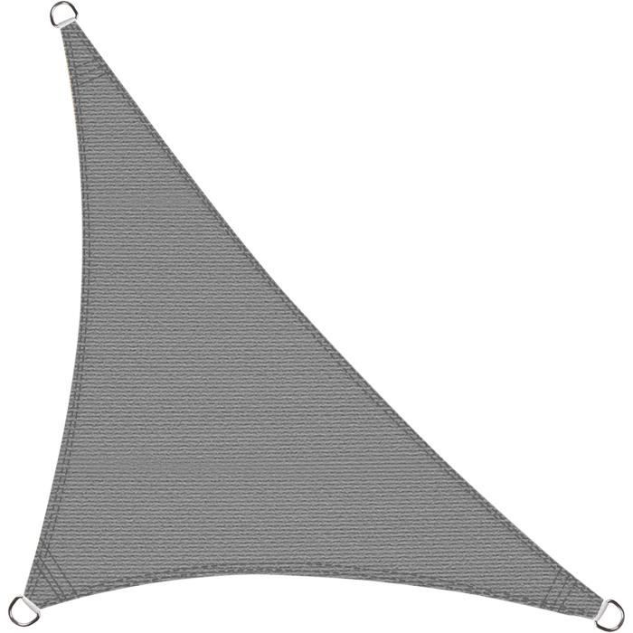 Voile D'ombrage Carré Cool Area 2.5x2.5m - Protection UV 95% - Imperméable - Anthracite