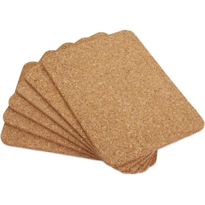 Lot De 4 Sets De Table En Liège Naturel – 46 X 31 Cm, Antidérapants Et Résistants à L’humidité - 3