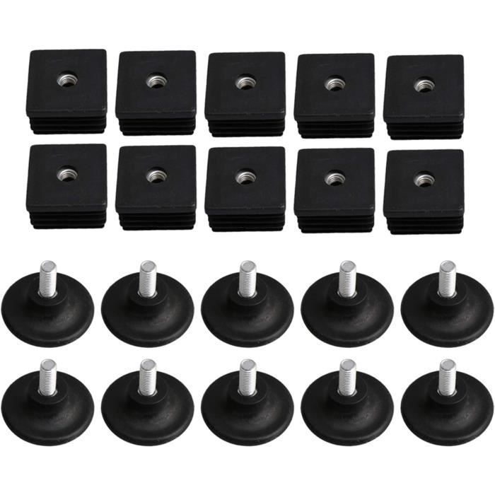 Bouchons D'obturation Carrés En Plastique Pour Tubes - Embouts, Inserts, Pieds De Meubles, Métrique