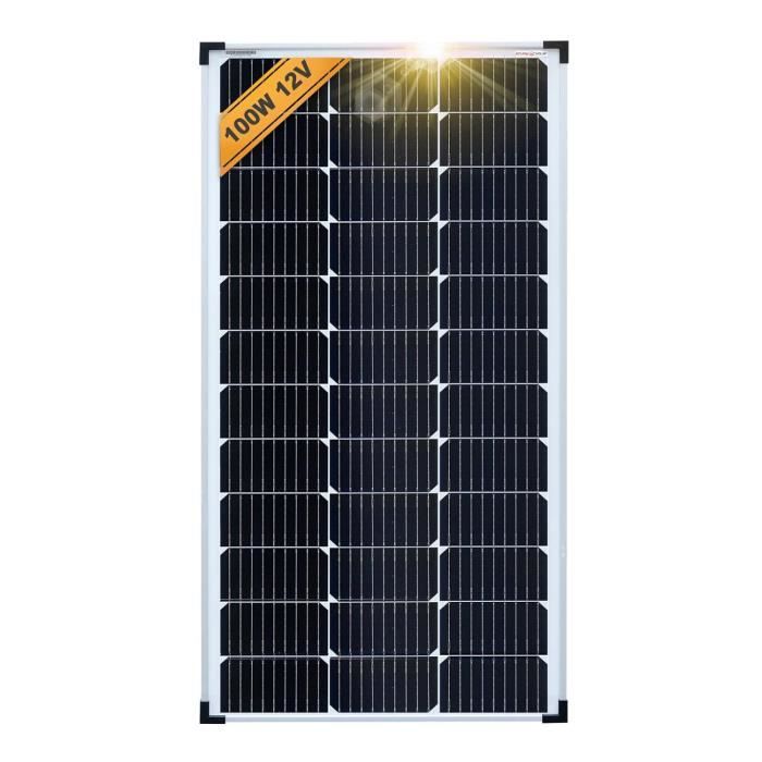 Panneau Solaire 165W Monocristallin à Très Haut Rendement - PERC - Back Contact Hybride -ENERGIE MOBILE
