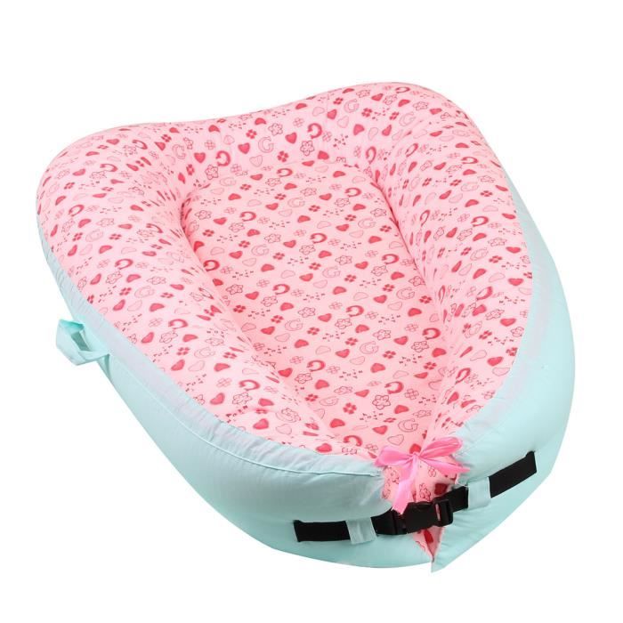 Reducteur De Lit Nid D Ange Bebe Reversible Dehoussable Rose Bleu Cdiscount Puericulture Eveil Bebe