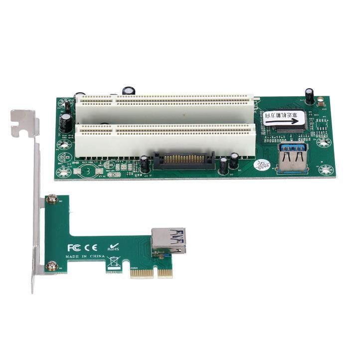 Carte Adaptateur PCI Express vers PCI - 1x PCI Express Mâle - 1x PCI Slot Femelle
