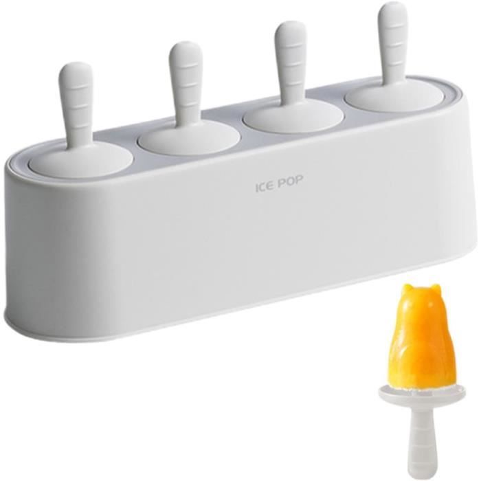 Moule à Glace Popsicle Réutilisable – 9 Bâtonnets Avec Plateau (beige, ABS)