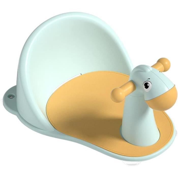 Siège De Bain Pliant Pour Bébé - Support De Douche Ou Baignoire - Abs + Tissu - Réglable 3 Positions - 60x35x33 Cm